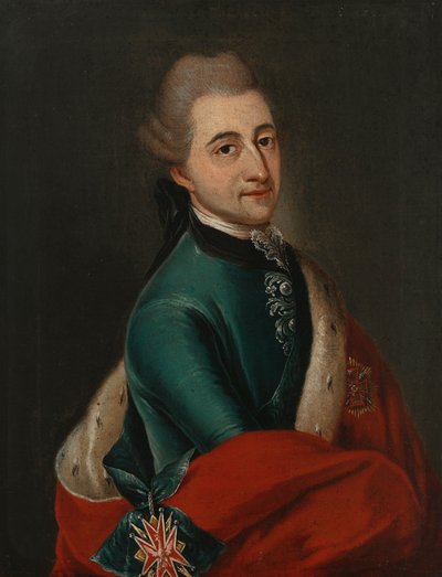 Portret van Koning Stanislas Augustus door Franz Ignaz Molitor